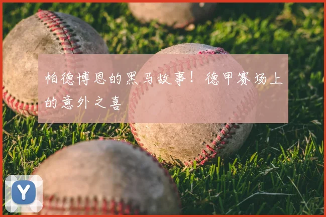 帕德博恩的黑马故事！德甲赛场上的意外之喜